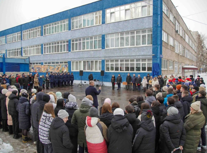 Установили мемориальную доску в Люберцах выпускнику школы, погибшего в зоне СВО