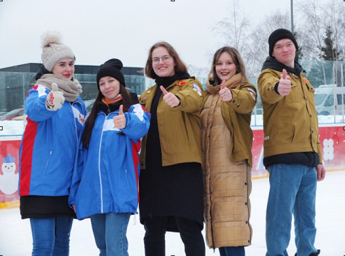 Отряд "Снегири" из Люберец принял участие в патриотической акции «Снежный десант» 