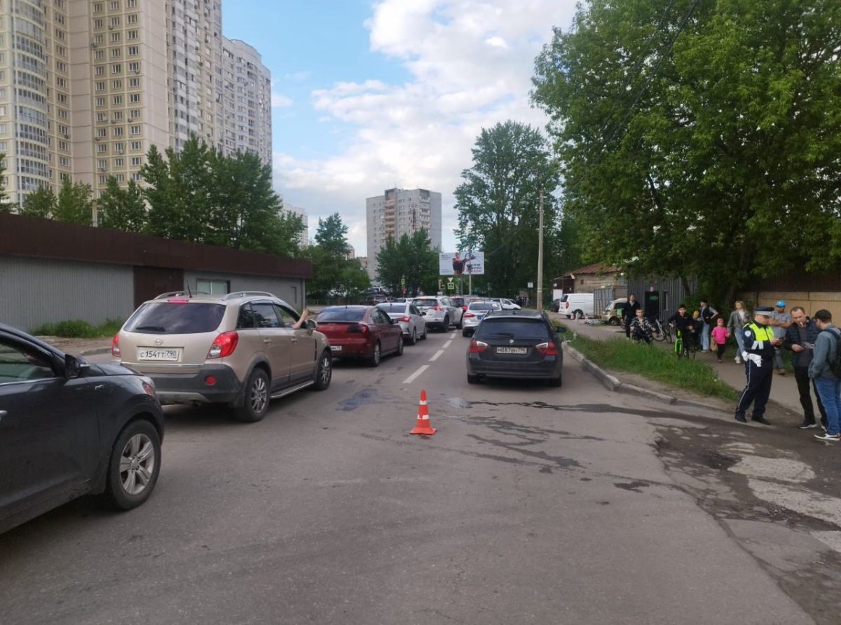Наезд на несовершеннолетнего велосипедиста совершён на Инициативной в Люберцах