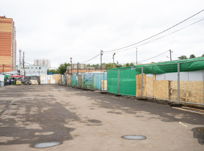 Снесли 76 палаток на рынке у станции "Люберцы-1"