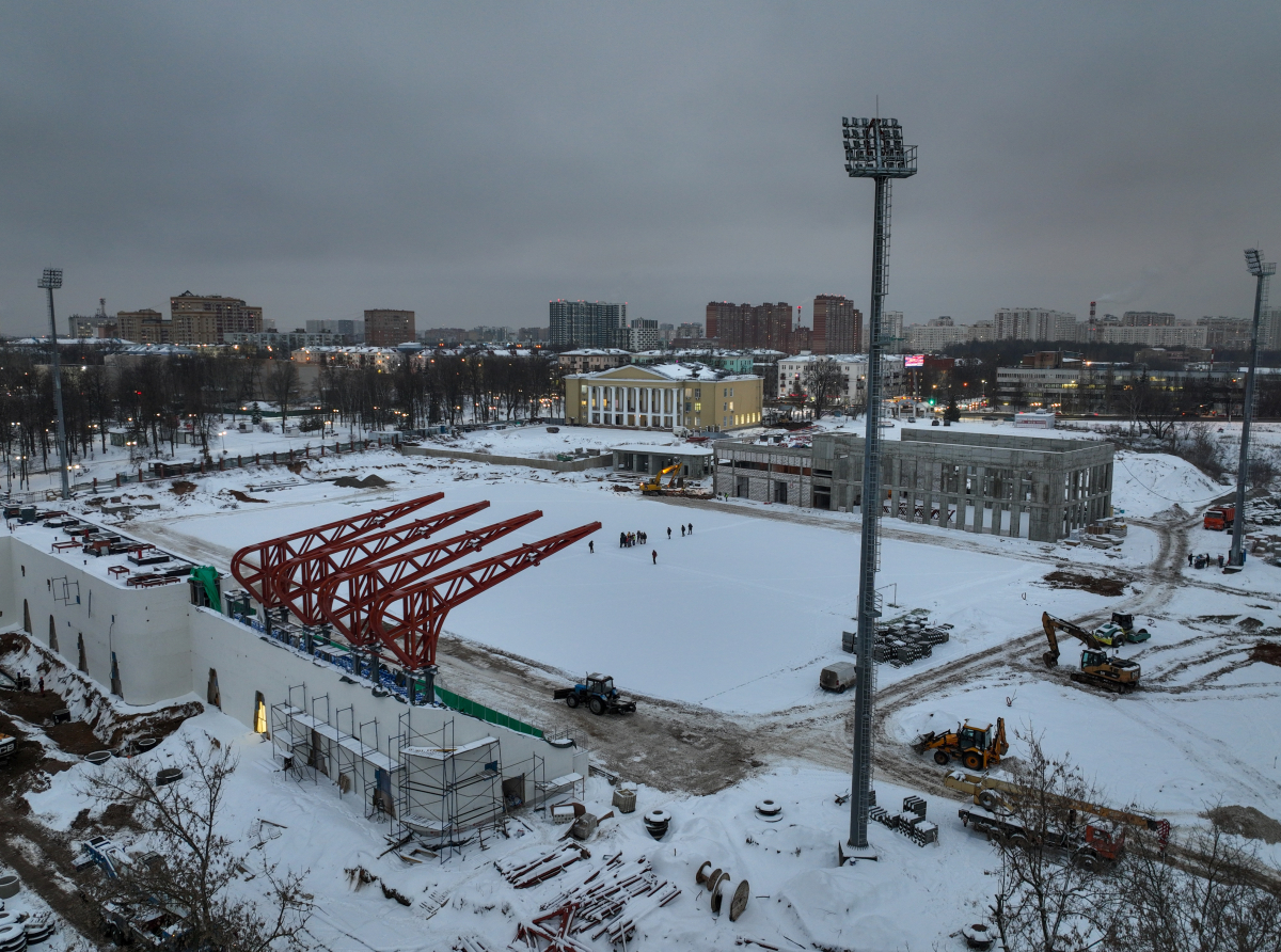 Реконструкцию стадиона «Торпедо» в Люберцах планируют завершить до конца года